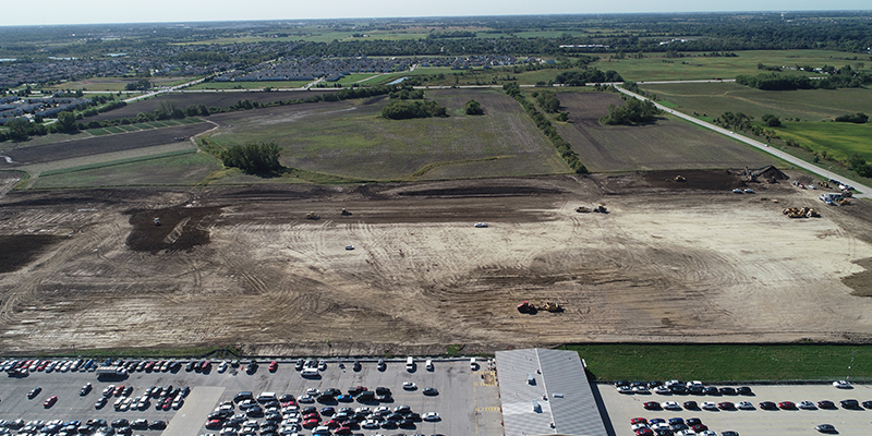 An Aerial Shot of Manheim Auto Mall Expansion Project Site